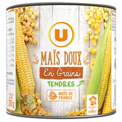 Maïs doux en grains, U (285 g)