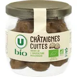 Châtaignes cuites entières pelées, U BIO (210 g)