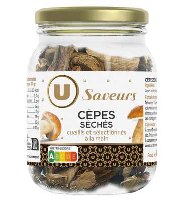 Cèpes séchés, U SAVEURS (40 g)