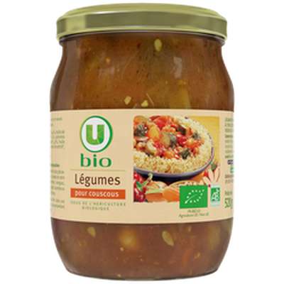 Légumes pour couscous BIO, U BIO (520 g)