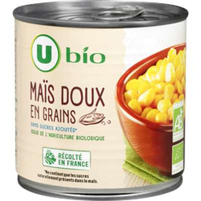 Maïs doux en grains BIO, U (285 g)