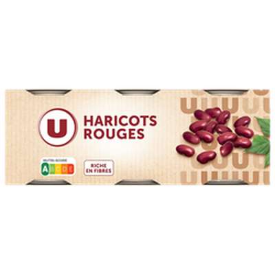 Haricots rouges, U (3 x 125 g)