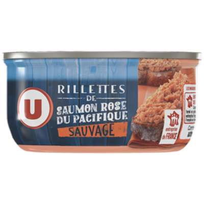 Rillettes de saumon rose du Pacifique, U (125 g)