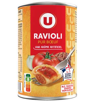 Ravioli pur boeuf, U (400 g)