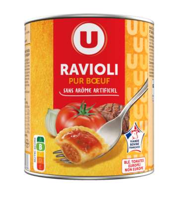 Ravioli pur boeuf, U (800g)