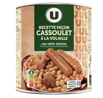 Cassoulet volaille, U (840g)