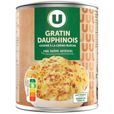 Gratin dauphinois, U (850 g)
