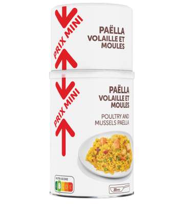 Paëlla volaille et moules, Prix Mini (1 kg)