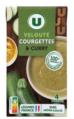 Velouté courgettes curry, U (1 L)
