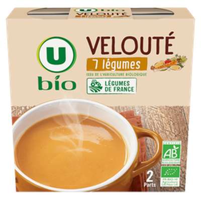Velouté 7 légumes, U Bio (2 x 30 cl)