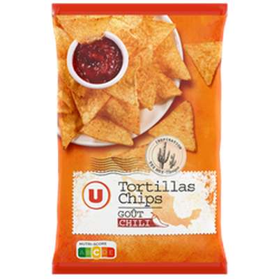 Tortillas chips goût chili, U (300 g)