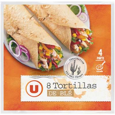 Tortillas souples de blé, U (x 8, 320 g)