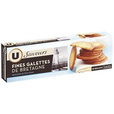 Fines galettes de Bretagne, U Saveurs (100 g)