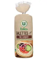 Galettes riz complet & sésame au riz de Camargue BIO, U BIO (130 g)