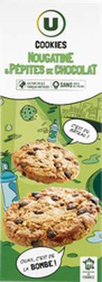 Cookies nougatine et pépites de chocolat, U (200 g)