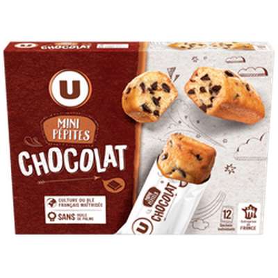 Mini cakes pépites de chocolat, U (360 g)