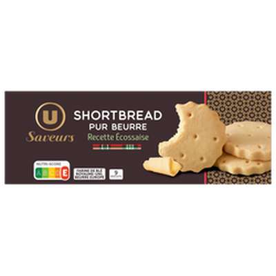 Shortbread pur beurre, U Saveurs (150 g)