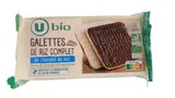 Galettes de riz complet chocolat au lait,  U Bio (x 8, 100 g)
