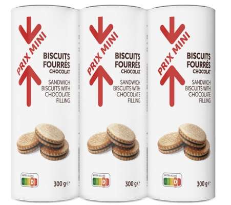 Biscuits fourrés chocolat prix Mini (3 x 300 g)