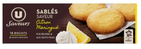 Galettes citron meringué, U Saveurs (120 g)