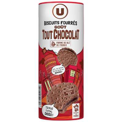 Fourrés ronds goût tout chocolat, U (300 g)