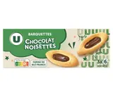 Barquettes au chocolat et aux noisettes, U (120 g)