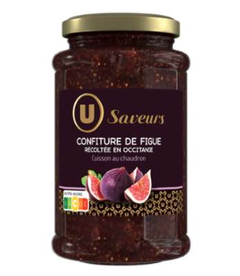 Confiture de figues, U Saveurs (315 g)