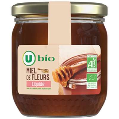 Miel liquide BIO, U Bio (500 g)