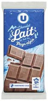 Chocolat au lait alpin, U (3 x 100 g)