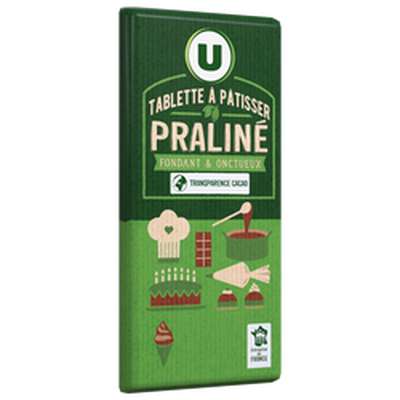 Chocolat au lait praliné pâtissier, U (170 g)
