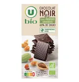 Tablette de chocolat noir aux amandes BIO, U BIO (100 g)