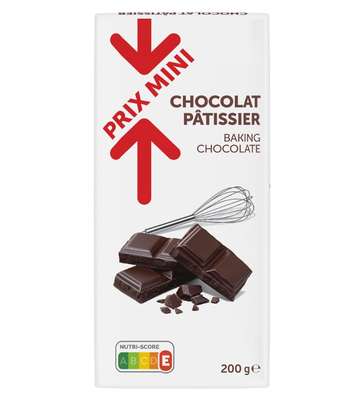 Chocolat noir pâtissier, PRIX MINI (200 g)