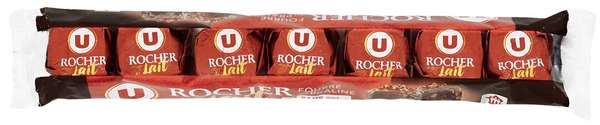 Rochers praliné au chocolat au lait,  U (x 7, 245 g)