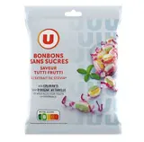 Bonbons sans sucres saveur tutti frutti, U (120 g)