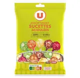 Assortiment sucettes acidulées, U (180 g)