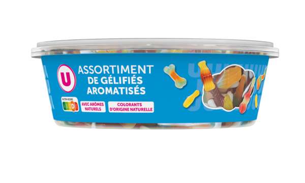 Assortiment de gélifiés aromatisés, U (600 g)