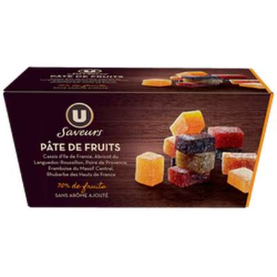 Pâtes de fruits, U Saveurs (300 g)