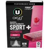 Pâtes de fruits sport + framboise, U oxygn  (125 g)
