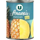 Ananas au pur jus tranche entières, U (340 g)