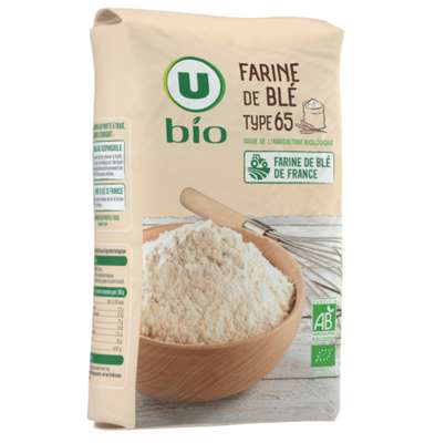 Farine de blé T65 BIO, U BIO (1kg)