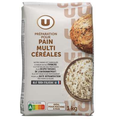 Mélange de farines boulangères pour pain multi-céréales, U (1 kg)