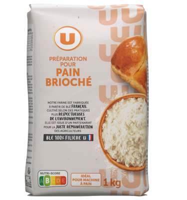 Mélange de farines boulangères pour pain brioché, U (1kg)