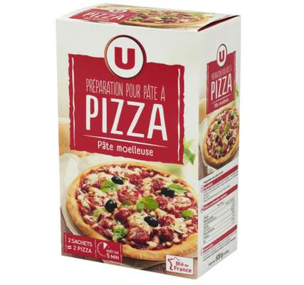 Préparation pour pâte à pizza, U (520 g)