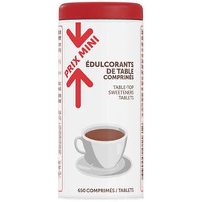 Edulcorant de table en comprimés, Prix Mini (x 650)