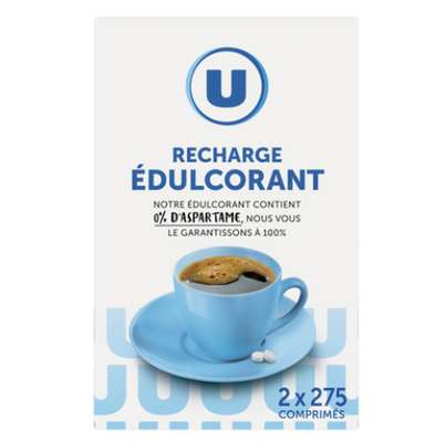 Recharge édulcorant, U (2 x 275 comprimés)