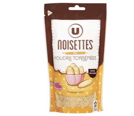 Noisettes en poudre torréfiées, U (125 g)