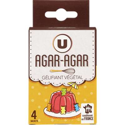 Agar-agar en poudre, U (x 4 sachets, 8 g)
