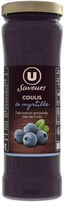 Coulis de Myrtilles, U Saveurs (220 g)