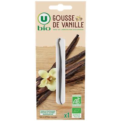 Gousse de vanille bio, U BIO (x 1)