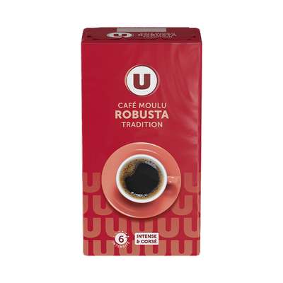 Café moulu tradition robusta, U (250 g)
